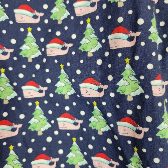 Vineyard Vines Santa Whale Christmas PJ Pants - Picture 3 of 6